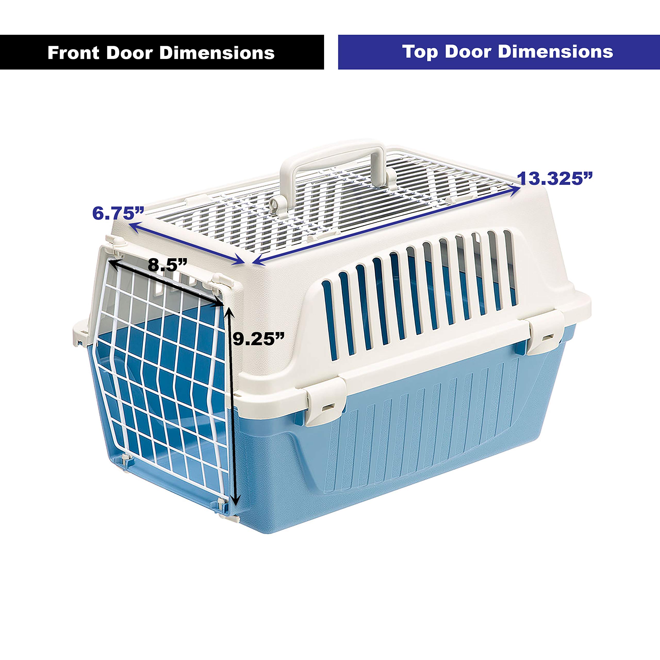 Ferplast Atlas Pet Carrier | Small Pet Carrier for Dogs & Cats w/Top & Front Door Access - Image 5