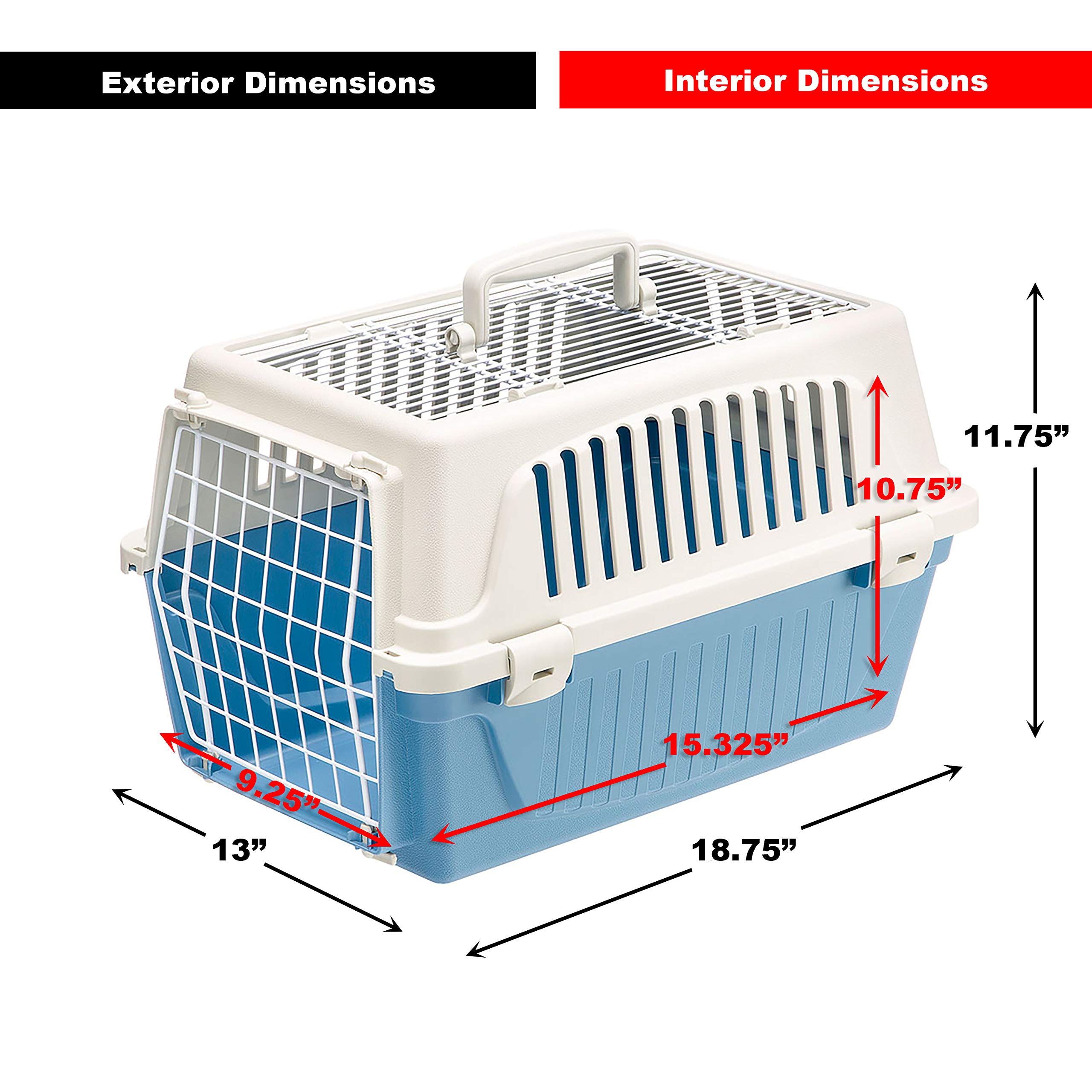 Ferplast Atlas Pet Carrier | Small Pet Carrier for Dogs & Cats w/Top & Front Door Access - Image 6