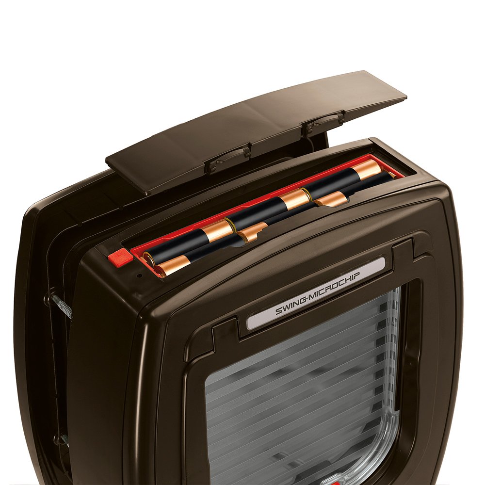 Ferplast Cat Door with Microchip Swing Microchip, One Size/8.86 x 6.38 x h 9.92", Brown - Image 5