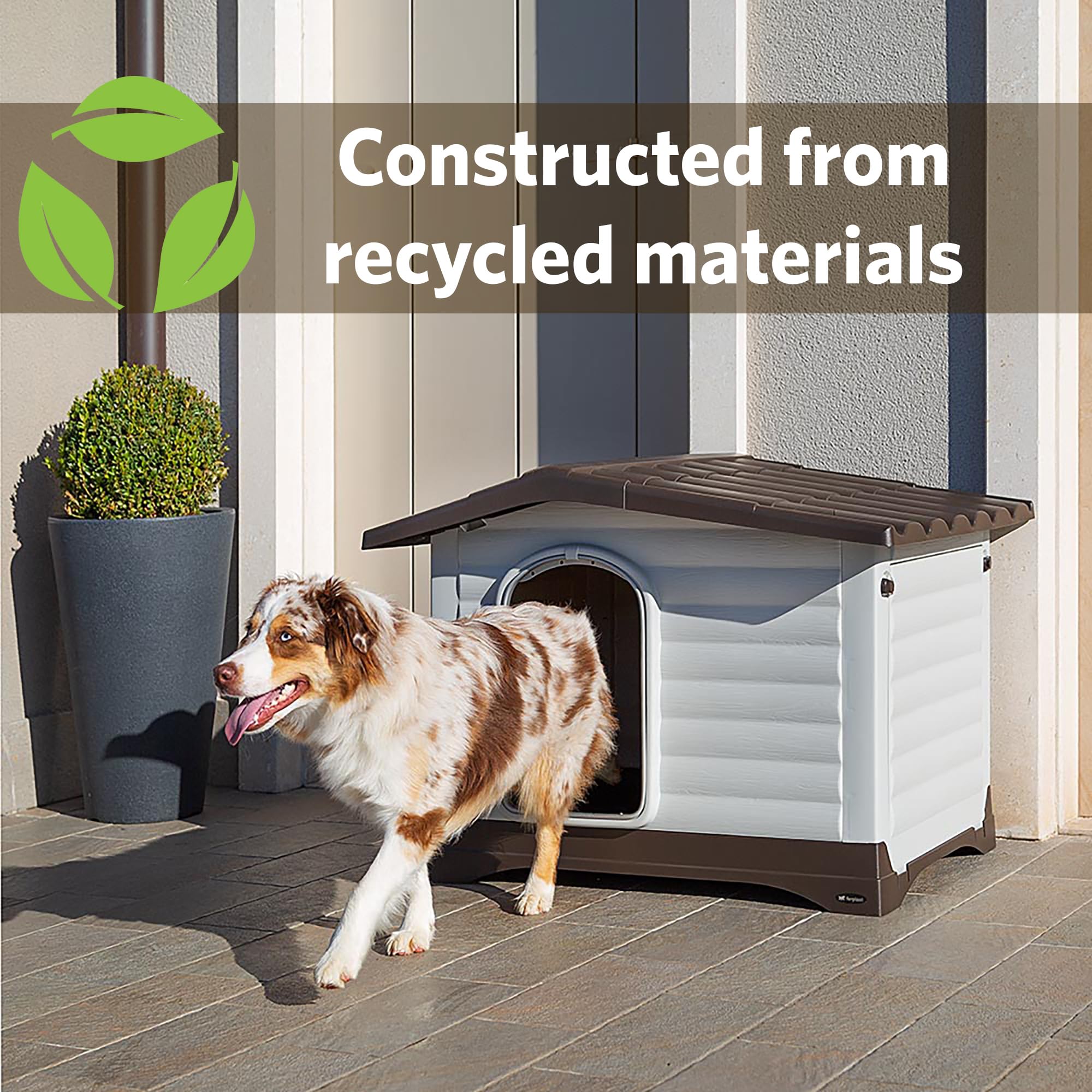 Ferplast Dog Kennel, Gray, 37.4 x 25.98 x 26.77", (87257099) - Image 4