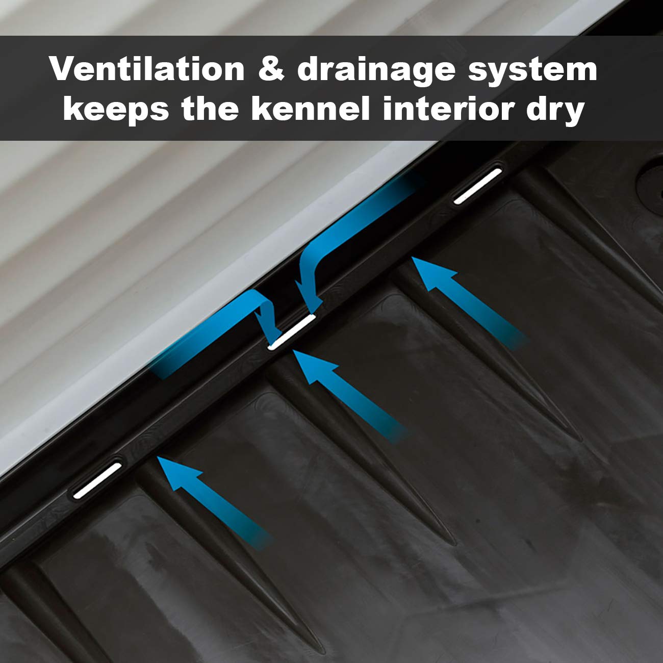 Ferplast Dog Kennel, Gray, 37.4 x 25.98 x 26.77", (87257099) - Image 7