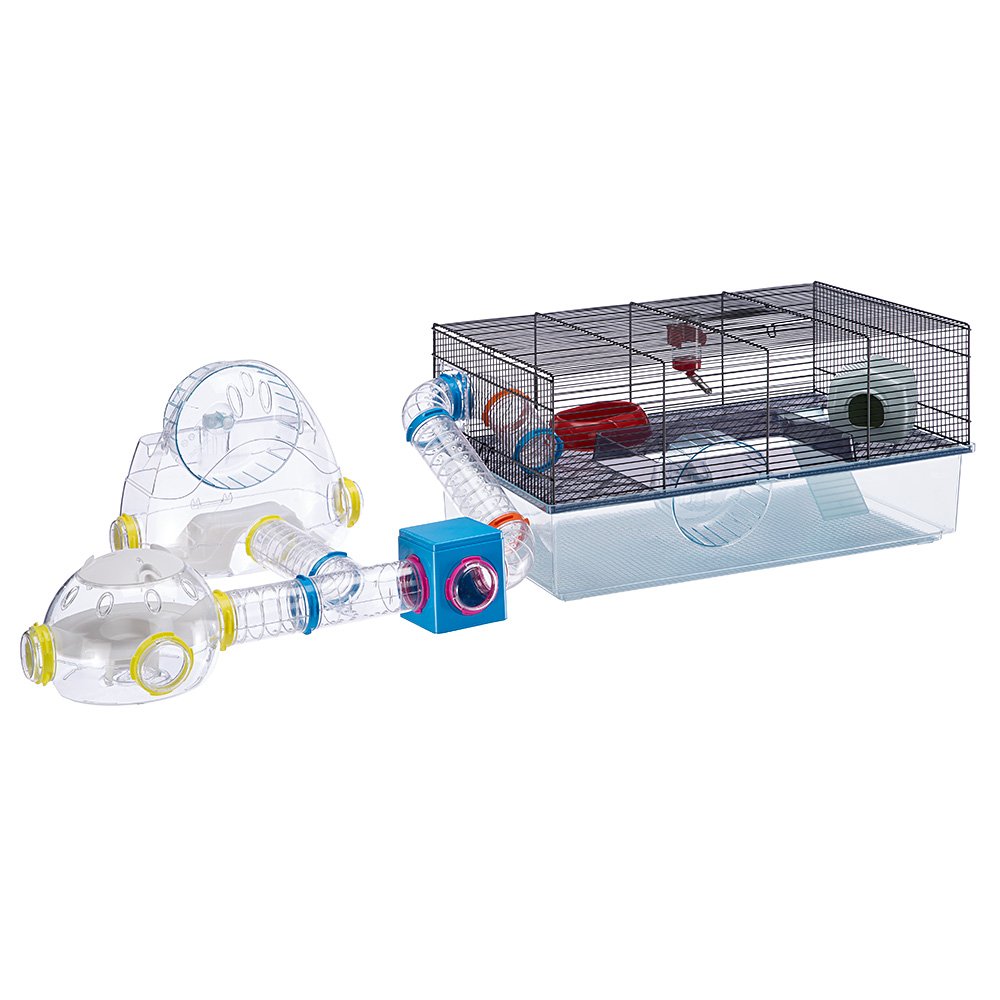 Ferplast Favola Hamster Cage Includes Free Water Bottle, Exercise Wheel, Food Dish & Hamster Hide-Out Large Hamster Cage Measures 23.6L x 14.4W x 11.8H-Inches - Image 16