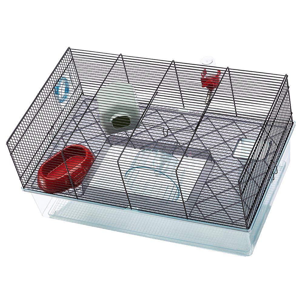 Ferplast Favola Hamster Cage Includes Free Water Bottle, Exercise Wheel, Food Dish & Hamster Hide-Out Large Hamster Cage Measures 23.6L x 14.4W x 11.8H-Inches - Image 7