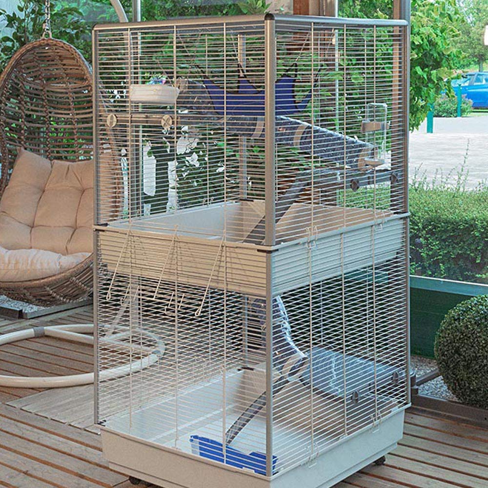 Ferplast Ferret Tower Two-Story Ferret Cage | XXL| Ferret Cage Measures 29.5L x 31.5W x 63.4H - Inches - Image 5