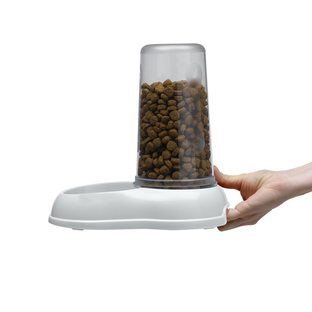 Ferplast Food or Water Dispenser for Dogs and Cats AZIMUT 600 Pet Dispenser Dry Food Feeder Water Feeder 0,6 Liter, Non-Slip Bottom, 12,5 x 19 x h 19,5 cm White - Image 6