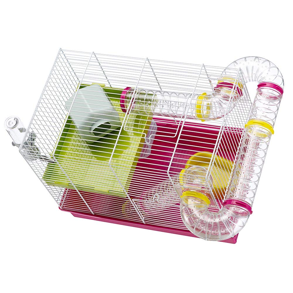 Ferplast Laura Small Hamster Cage | Fun & Interactive Cage Measures 18.11L x 11.61W x 14.8H & Includes All Accessories - Image 12