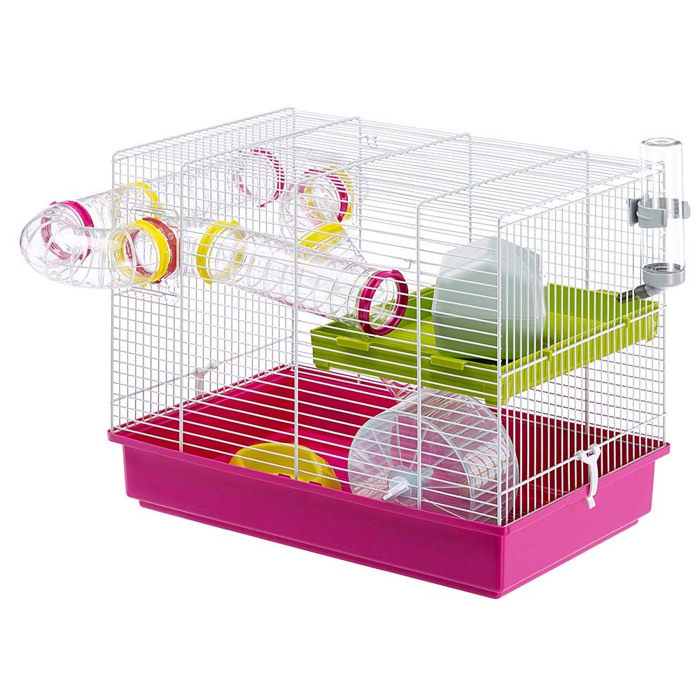 Ferplast Laura Small Hamster Cage | Fun & Interactive Cage Measures 18.11L x 11.61W x 14.8H & Includes All Accessories - Image 13